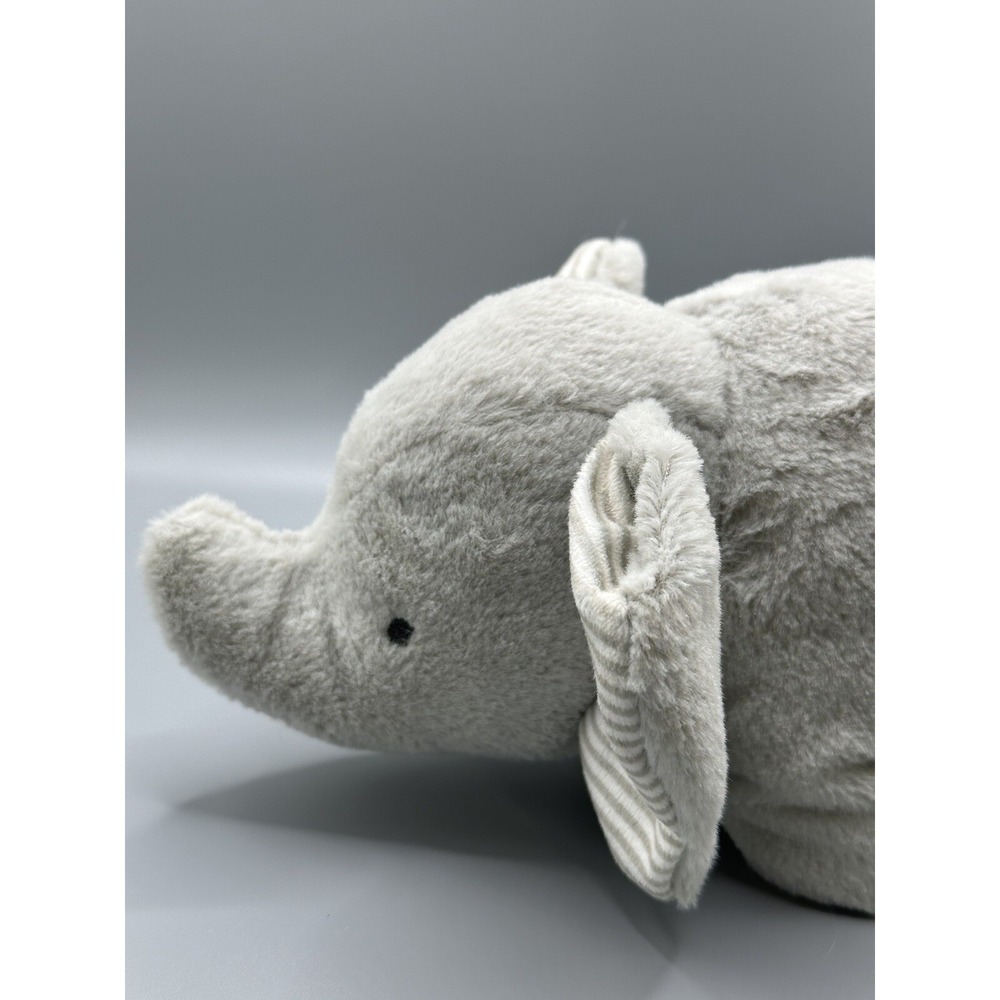 Carter's Elephant Musical Plush Wind Up Gray Stripe 9" Stuffed Animal Grey Works - Picture 12 of 16